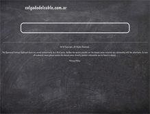 Tablet Screenshot of colgadodelcable.com.ar